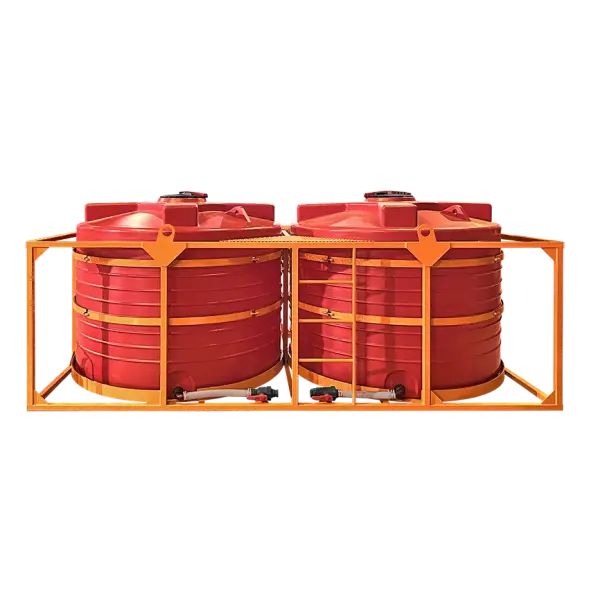 Кассета с низкими емкостями 10000 л (2х5000 л) пласт. краны