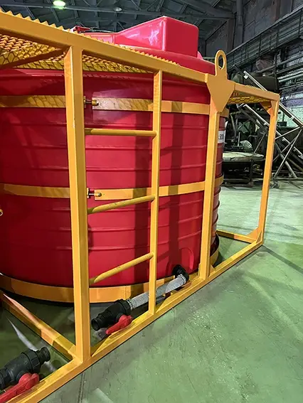 Кассета с низкими емкостями 10000 л (2х5000 л) пласт. краны