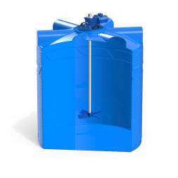 Емкость V 5000 литров с лопастной мешалкой