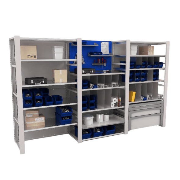 Система хранения ДВК IRON MODUL №3, 3 секции, 3290x1960x620 мм, синий [КГ026844]