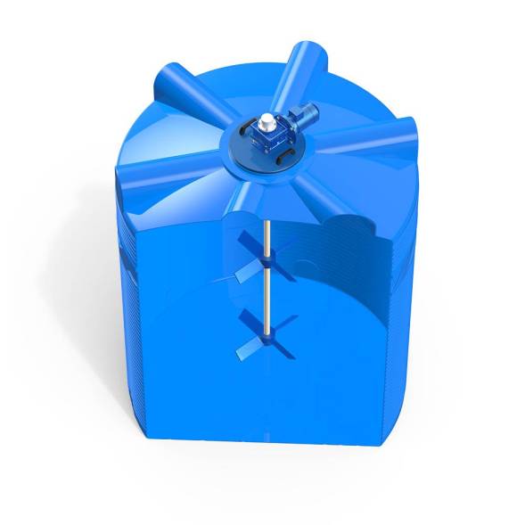 Емкость V 6000 литров с лопастной мешалкой