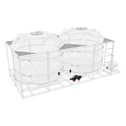 Комплект полного слива боковой для мотопомпы G2 на две емкости TR