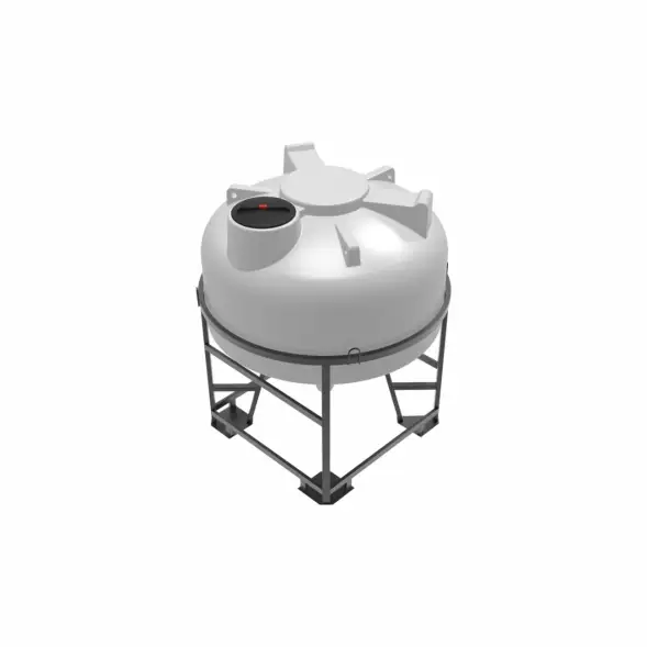 Емкость ЦКТ 3000 л с патрубком 160мм под плотность до 1,5 г/см3 белая в обрешетке