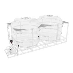 Комплект полного слива торцевой для мотопомпы G2 на две емкости TR