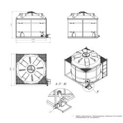Комплект слива с краном G3 на одну емкость TR