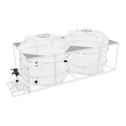 Комплект слива торцевой для мотопомпы G3 на две емкости TR