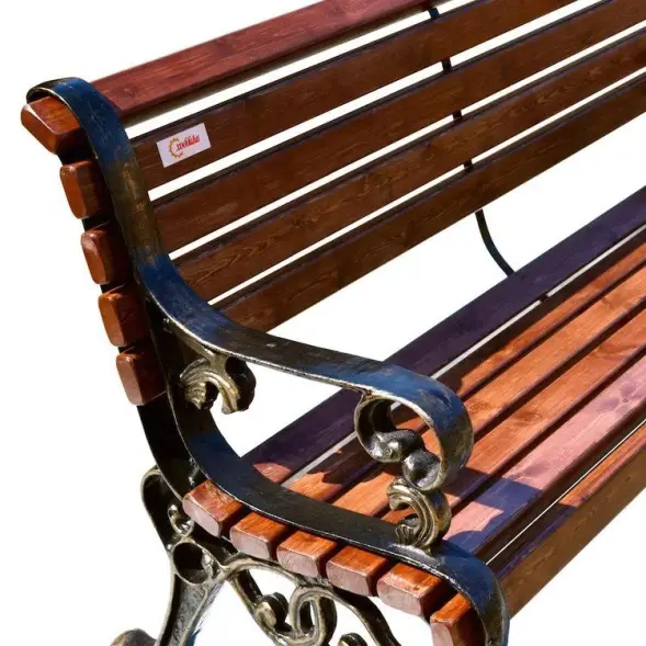 Скамейка чугунная «Гефест» 0,8 м (кресло)