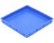 Ящик (лоток) пластиковый квадратный сплошной, 320х320х45 мм, синий [320320045-00]