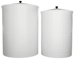 Бочка пластиковая садовая для дождевой воды и полива, 150л, белый [380]