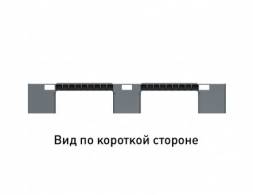 Паллет (поддон) пластиковый усиленный перфорированный на 3-х полозьях, 1200х1000х150 мм, серый [02.114.91.PEF.T10Х]
