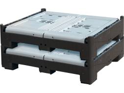 Крупногабаритный универсальный разборный контейнер на ножках DPF-Box 1210S, 1200x1000x800 мм, серый [DPF-Box 1210S-F(4)]