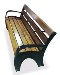 Скамейка чугунная «Волна» 1,5 м