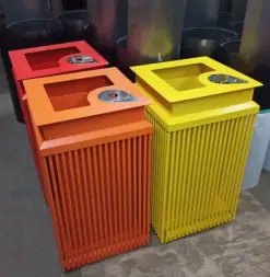 Урна-пепельница Авиапарк, с пепельницей, 60 л