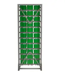Стойка Стелла-техник односторонняя D1-00-00-11 с ящиками, 2020х735 мм