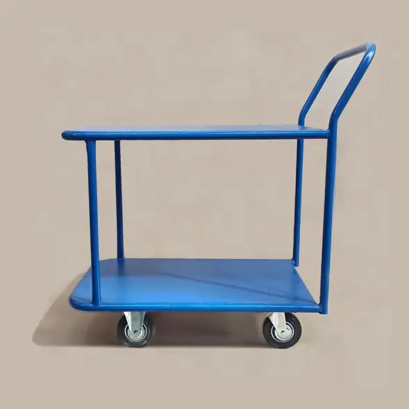 Тележка платформенная Стелла-техник КП-2-М-5-8-150-И, 2-х ярусная, 500х800 мм