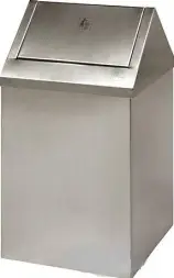 Урна Эклипс, 200х200х400 мм, шлифованная 12 л