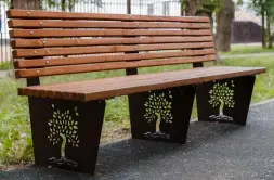 Диван парковый с фигурной резкой «Флоренция»