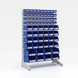 Стеллаж односторонний L1500 №27 (1425х940х500) светло-серый