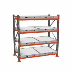 Стеллаж с четырьмя выкатными платформами ДиКом