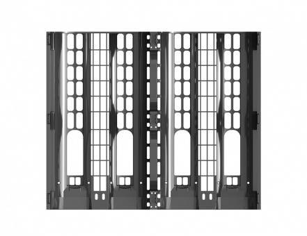 Поддон пластиковый перфорированный 1200x1000x388 черный (BottleRack)