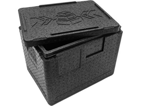 Термобокс пенополипропиленовый с крышкой STP PRO, 400х300х220 мм, 18 л, 55 кг/м3