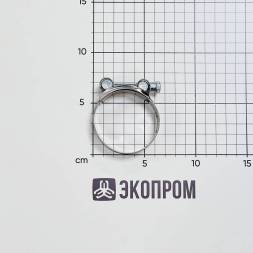 Хомут силовой шарнирный одноболтовый нерж. сталь