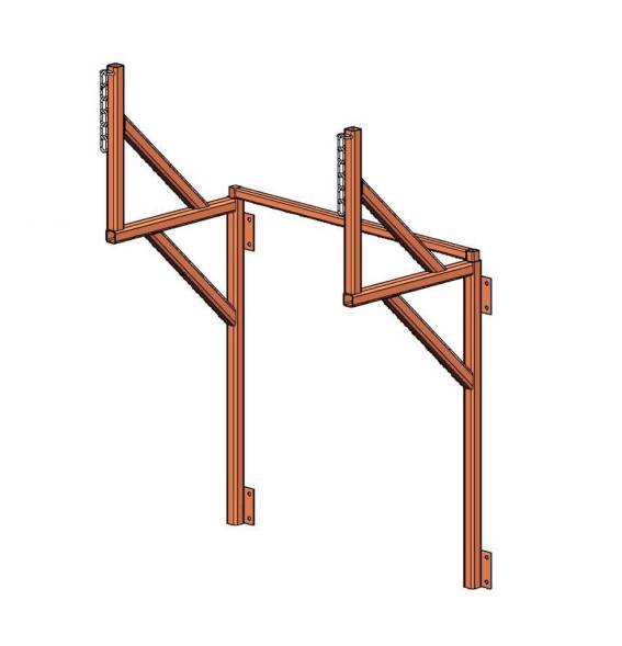Кронштейн к лесам и фасадам для мусоросброса