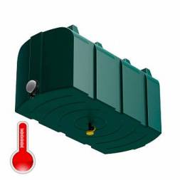 Бак пластиковый для летнего душа Полимер-Групп R 300 л с подогревом, зеленый [DR300S212]