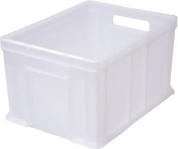 Ящик пластиковый сплошной, 400×300×230 мм, 21.6 л, синий [703.03.01]