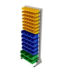 Стойка Стелла-техник односторонняя D1-07-05-02 с ящиками, 2020х735 мм