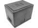 Термобокс пенополипропиленовый с крышкой STP Normal, 400х300х320 мм, 22 л, 40 кг/м3, серый