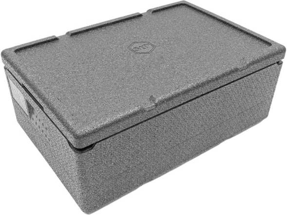 Термобокс пенополипропиленовый с крышкой STP Light N, 600х400х240 мм, 32 л, 30 кг/м3