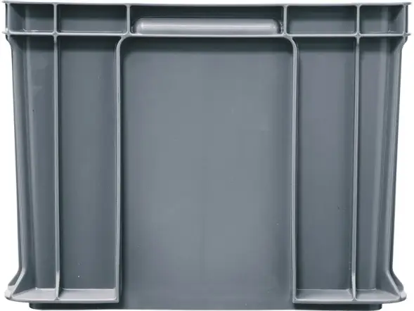 Ящик пластиковый сплошной, 400×300×230 мм, 21.6 л, серый [703.03.02]