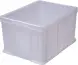 Ящик пластиковый сплошной, 400×300×230 мм, 21.6 л, серый [703.03.02]