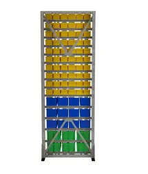 Стойка Стелла-техник односторонняя D1-10-03-02 с ящиками, 2020х735 мм