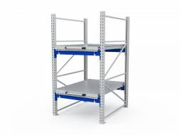 Стеллаж с выкатными платформами ДВК S-HEAVY 1000/900 (2 яруса хранения)