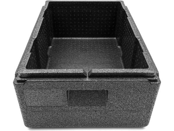 Термобокс пенополипропиленовый с крышкой STP PRO, 600х400х240 мм, 32 л, 55 кг/м3