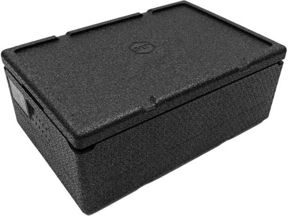 Термобокс пенополипропиленовый с крышкой STP PRO N, 600х400х240 мм, 32 л, 55 кг/м3