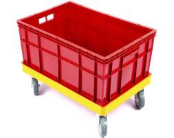 Тележка для ящиков, 4 колеса 100 мм