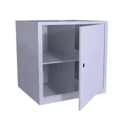 Металлический шкаф ХПГ 4В для СИЗ и противогазов 450x450x400 мм Светло-серый