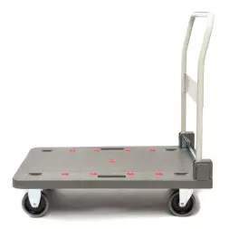 Тележка платформенная Стелла-техник FW-250П 900х610 со складной ручкой, грузоподъемность 250кг