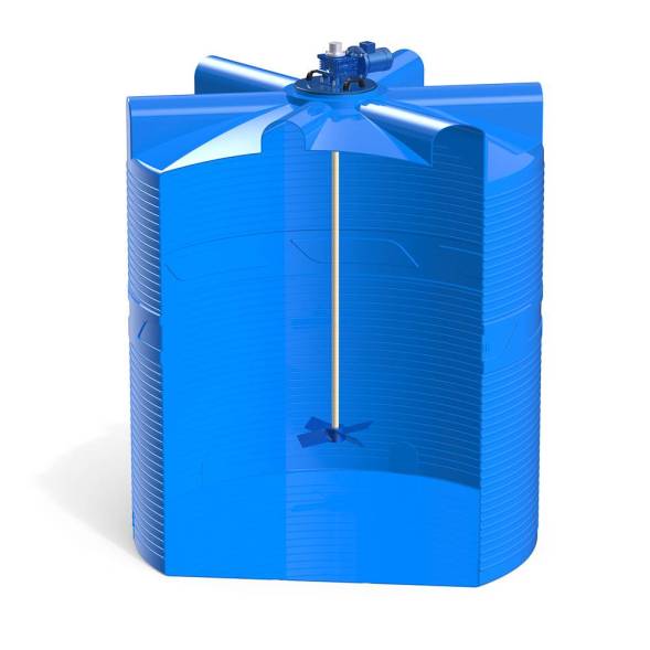 Емкость V 10000 литров с лопастной мешалкой