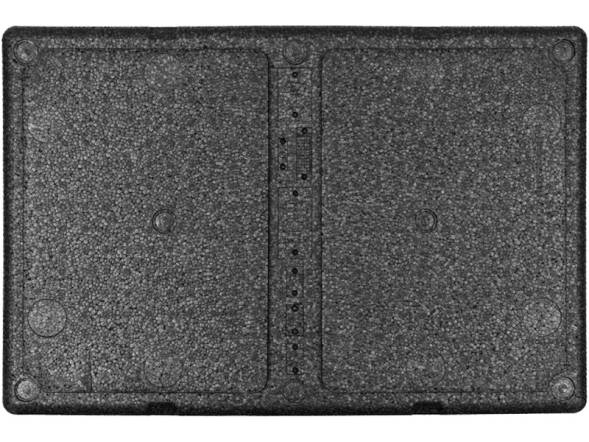 Термобокс пенополипропиленовый с крышкой STP PRO, 600х400х400 мм, 60 л, 55 кг/м3, серый