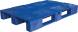 Паллет (поддон) пластиковый сплошной на 3-х полозьях, 1200x800х150 мм, синий  [1200800150-02]