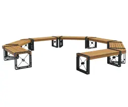 Скамейка стальная круглая «София»