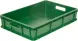 Ящик пластиковый сплошной, 600×400×120 мм, 22 л, зелёный [704.03.01]