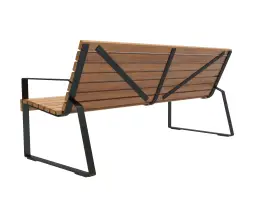 Скамейка стальная «Глория Вуд» 1,2 м