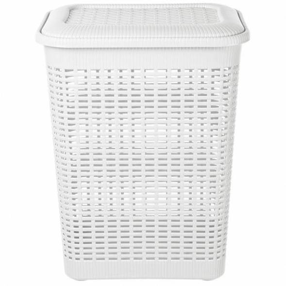 Корзина для белья 30л, белый