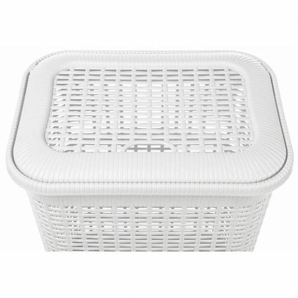 Корзина для белья 30л, белый