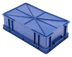 Пластиковый ящик 590х360х180 сплошной без ручек